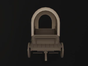 Chariot couvert Modèle 3D