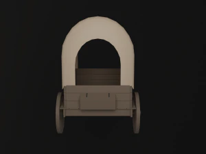 Chariot couvert Modèle 3D
