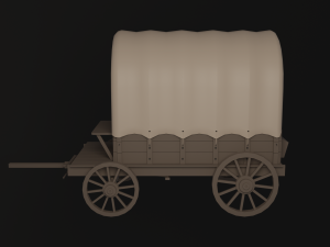 Covered cart Modèle 3D