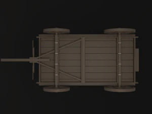 Chariot couvert Modèle 3D