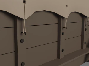 Chariot couvert Modèle 3D