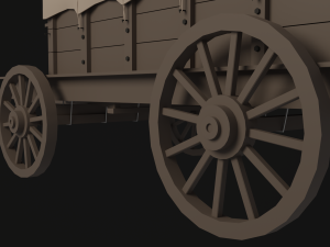Covered cart Modèle 3D