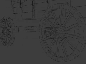 Chariot couvert Modèle 3D