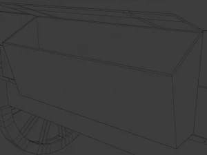Chariot couvert Modèle 3D