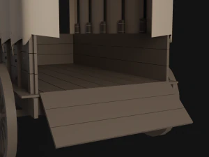 Chariot couvert Modèle 3D