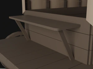 Chariot couvert Modèle 3D