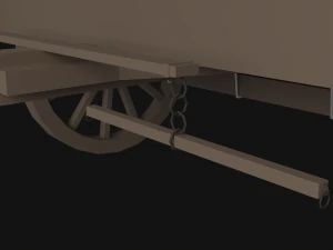 Chariot couvert Modèle 3D