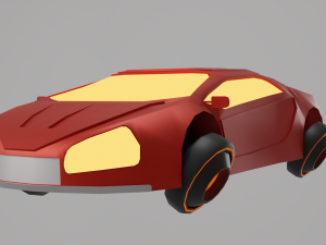 Futuristic cars 3D-Modell