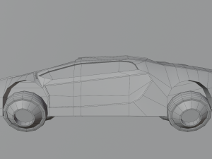 Futuristic cars 3D-Modell