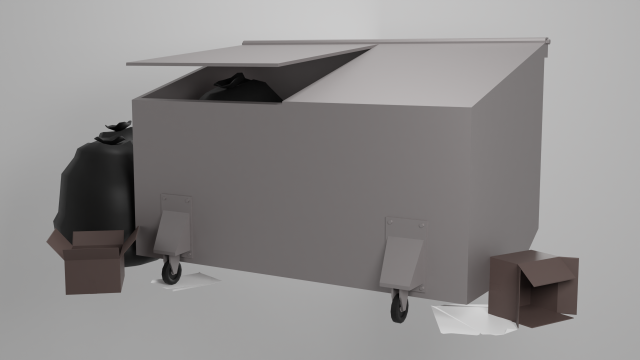 Garbage 3D Model .c4d .max .obj .3ds .fbx .stl .blend 