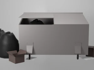 Spazzatura Modello 3D