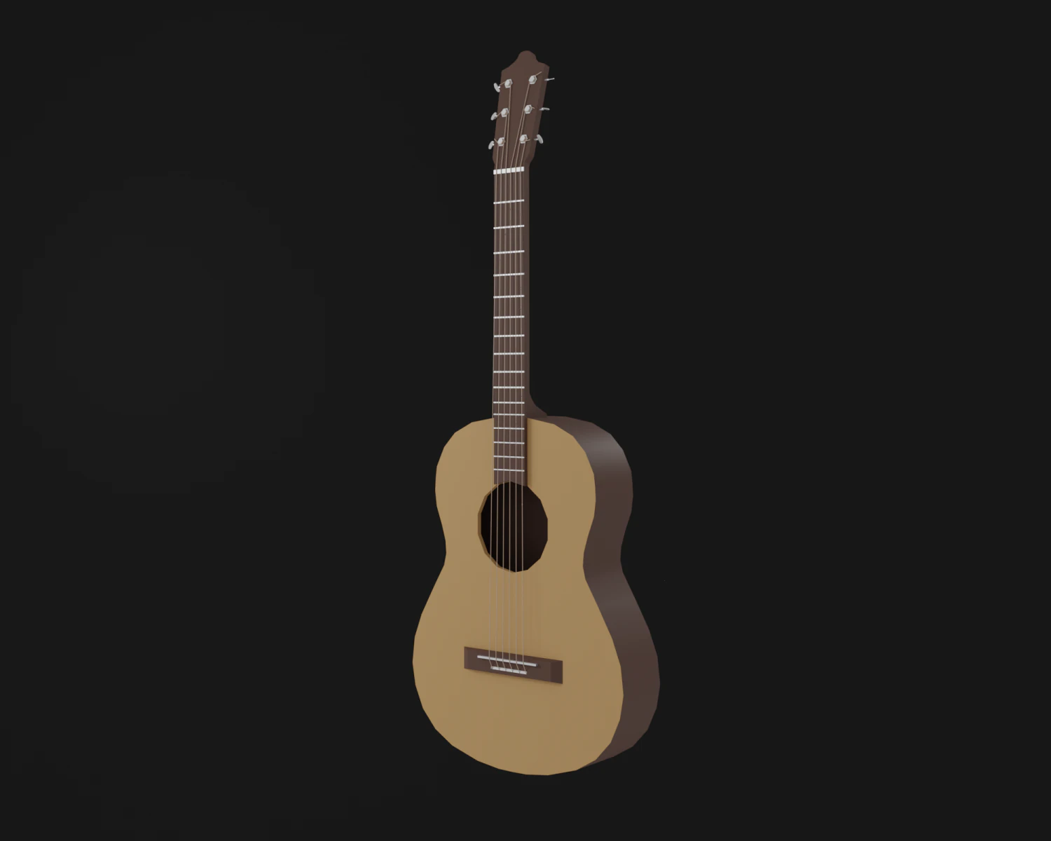 Guitar 3D Model .c4d .max .obj .3ds .fbx .stl .blend 