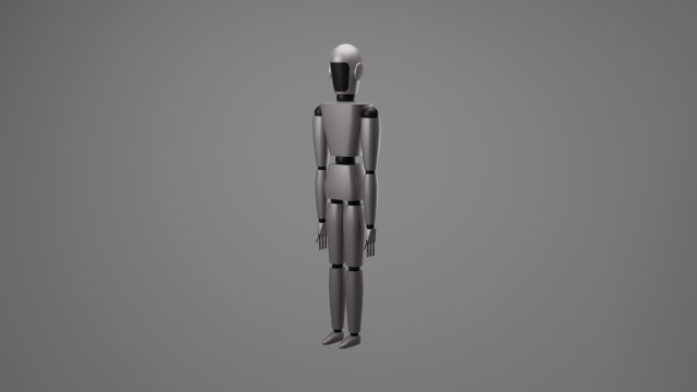 Humanoid 3D Модель .c4d .max .obj .3ds .fbx .stl .blend 