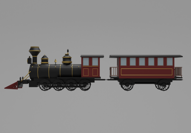 Locomotive 3D-Modell .c4d .max .obj .3ds .fbx .stl .blend 
