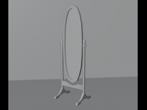 Mirror oval 3D Model
