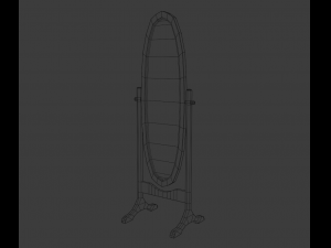 Mirror oval 3D Model