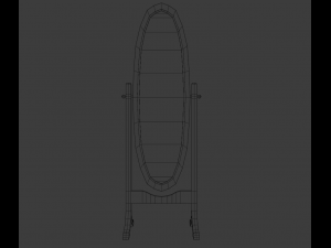 Mirror oval 3D Model