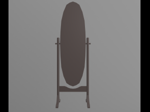 Mirror oval 3D Model