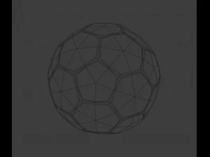 Bal&oacute;n de f&uacute;tbol Modelo 3D