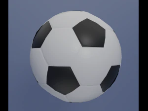 Bal&oacute;n de f&uacute;tbol Modelo 3D