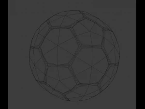 Bal&oacute;n de f&uacute;tbol Modelo 3D