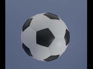 Bal&oacute;n de f&uacute;tbol Modelo 3D