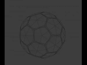 Bal&oacute;n de f&uacute;tbol Modelo 3D