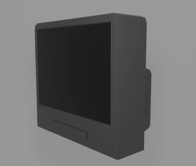 Television Model 3D .c4d .max .obj .3ds .fbx .stl .blend 