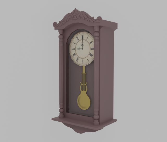 Wall clock 3D-Modell .c4d .max .obj .3ds .fbx .stl .blend 
