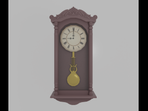 Wall clock 3D-Modell