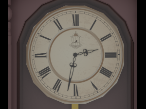 Wall clock 3D-Modell