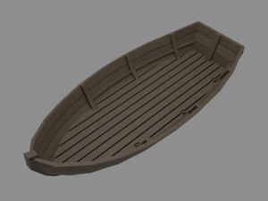 Wooden boat 3D Model