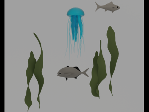 Underwater home Modello 3D