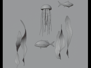 Underwater home Modello 3D