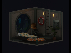 Underwater home 3Dモデル