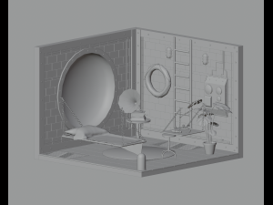 Underwater home Modello 3D