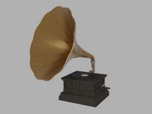Gramophone 3D Model