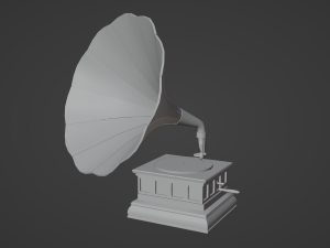 Gramophone 3D Model