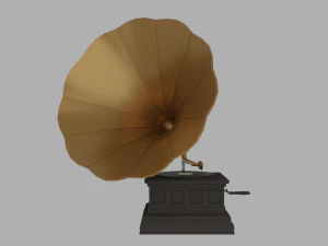 Grammofono Modello 3D