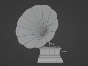 Grammofono Modello 3D