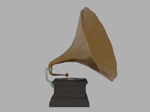 Grammofono Modello 3D