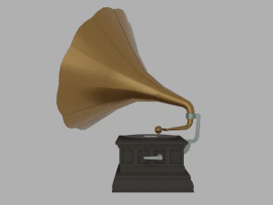 Grammofono Modello 3D