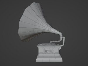Gramophone 3D Model