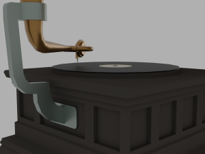 Gramophone 3D Model