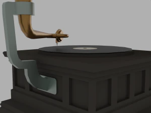 Grammofono Modello 3D