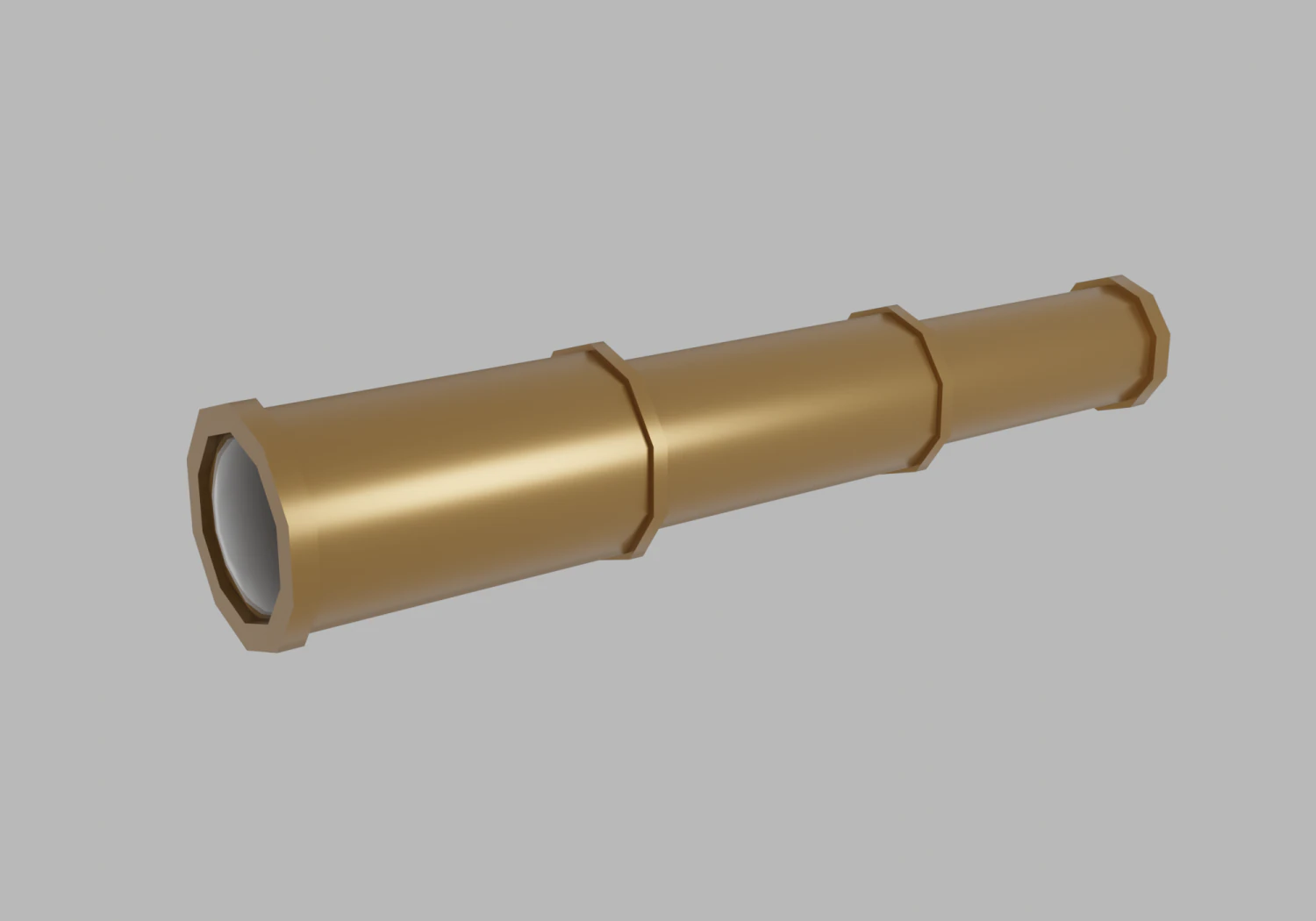 Telescope 3D Model .c4d .max .obj .3ds .fbx .stl .blend 
