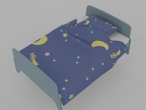 Galaxy kid bedroom 3D Model
