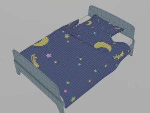 Galaxy kid bedroom 3D Model