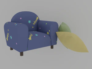 Galaxy kid bedroom 3D Model