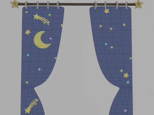 Galaxy kid bedroom 3D Model